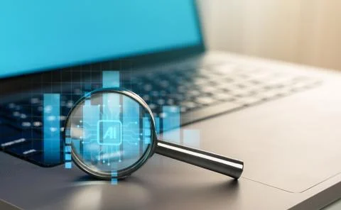 Computers and artificial intelligence. Introduction of new technologies int.. Stock Photos