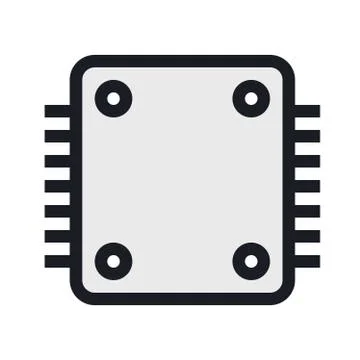 Computers and electronics technology icon Stock Illustration