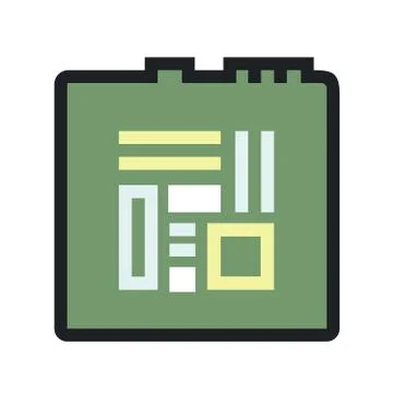 Computers and electronics technology icon Stock Illustration