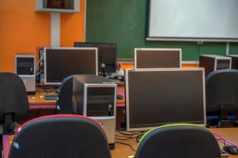 Computers are turned off Stock Photos
