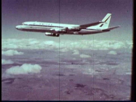 Computers assist in air traffic control in 1961. Stock Footage 75315192
