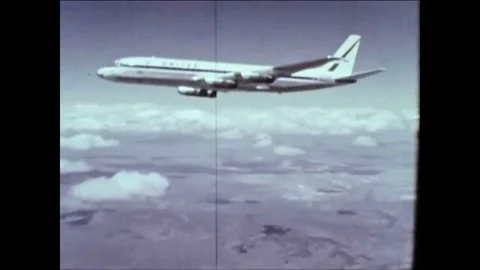 Computers assist in air traffic control in 1961. Stock Footage 84724677