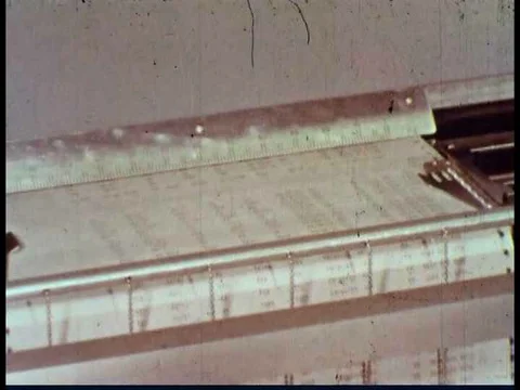 Computers assist in calculations and applied mathematics in 1961 and comes from Stock Footage 75315182
