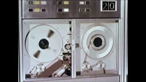 Computers assist in calculations and applied mathematics in 1961 . Stock Footage 84724554