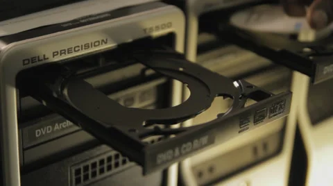 Computers Closing cds Stock-Footage 33501946