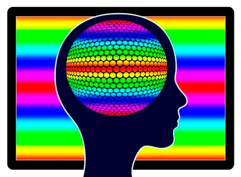 Computers fry the brain Stock Illustration