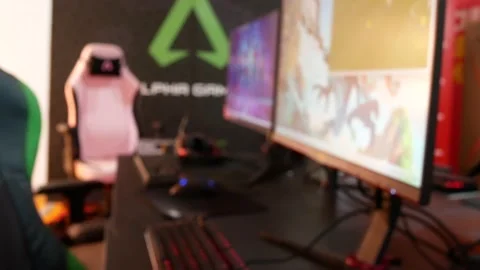 Computers Gamers Setup Stock Footage 225552226