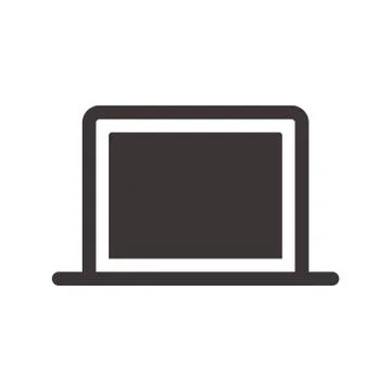 Computers icon. Laptop symbol Stock Illustration