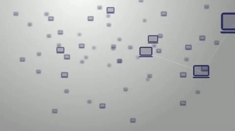 Computers on the internet Stock Footage 19672732