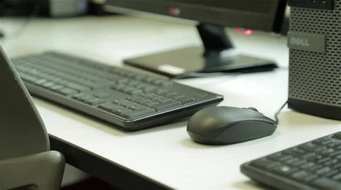 Computers Keyboard Mouse Tracking Shot Video stock 42268467