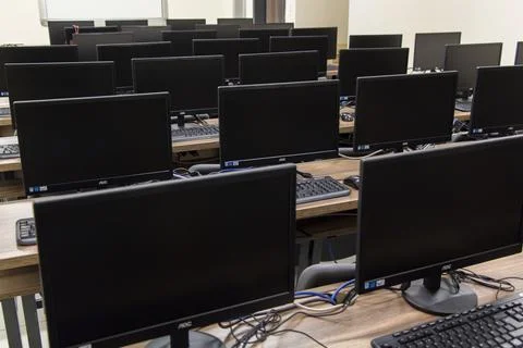 Computers, Monitors Stock Photos