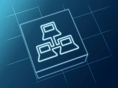 Computers in network Stock Illustration