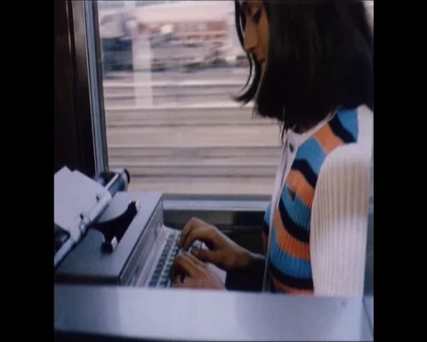 Computer's role in transporting goods by train across Europe, UK 1972 Stock Footage 133274121