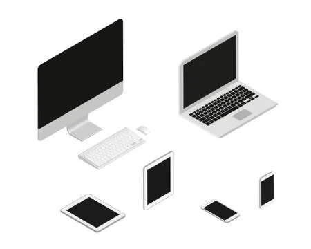 Computers set Stock Illustration