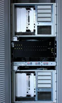 Computers for trunk radio system Foto stock