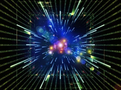 Computing Abstraction Ilustração Stock