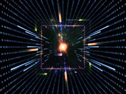 Computing Abstraction Ilustração Stock