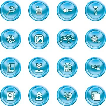 Computing and website icons Stock Illustration