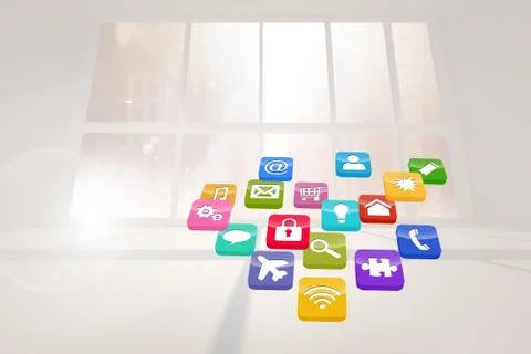 Computing application icons イラスト素材