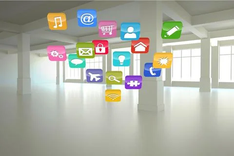 Computing application icons Fotos de archivo