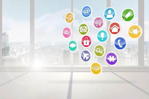 Computing application icons Stock-Fotos