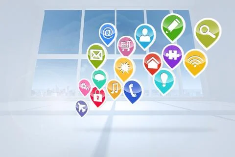 Computing application icons Stock-Fotos