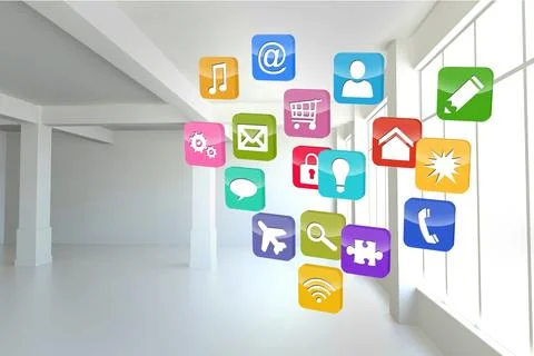 Computing application icons Stock-Fotos