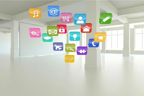 Computing application icons Stock-Fotos