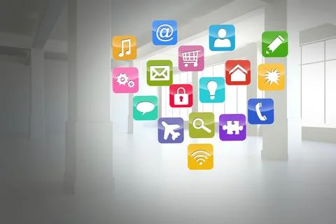 Computing application icons Stock-Fotos
