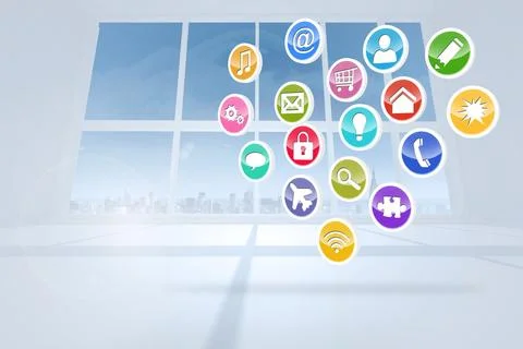 Computing application icons Stock-Fotos