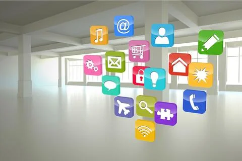 Computing application icons Stock-Fotos