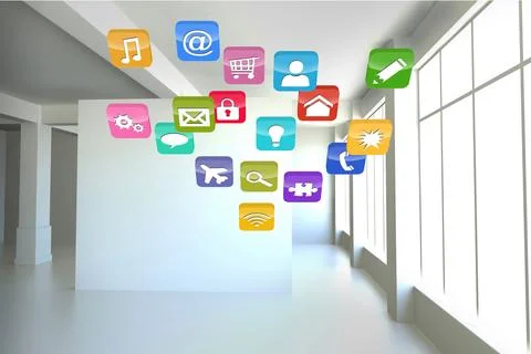 Computing application icons Fotos de archivo