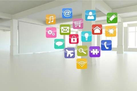Computing application icons Stock-Fotos