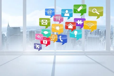 Computing application icons Stock-Fotos