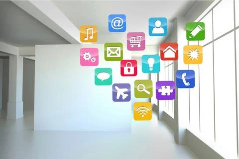 Computing application icons Stock-Fotos