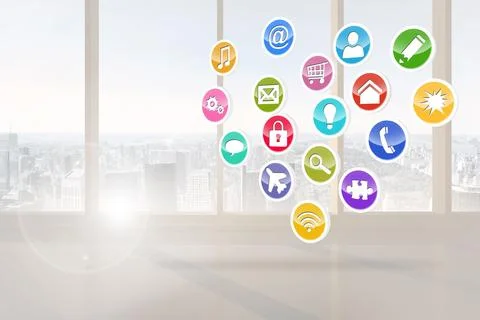 Computing application icons Stock-Fotos