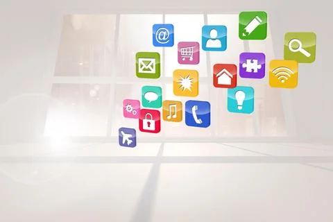 Computing application icons Fotos Stock