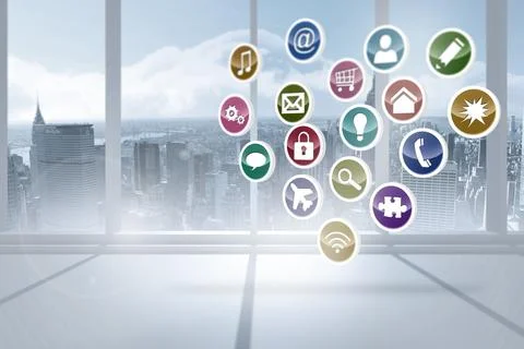 Computing application icons 写真素材