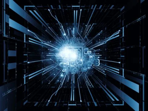 Computing Arrangement Ilustração Stock