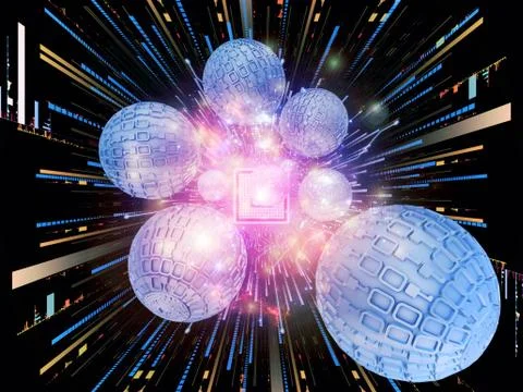 Computing Backdrop Ilustração Stock