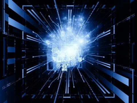 Computing Background Illustrazione stock