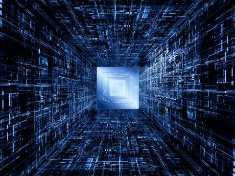 Computing Background 库存插图