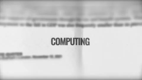 Computing Breaking News Photoreal Newspaper Video stock 324243751
