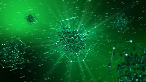 Computing Cells Data Network Background Stock Footage 70494667