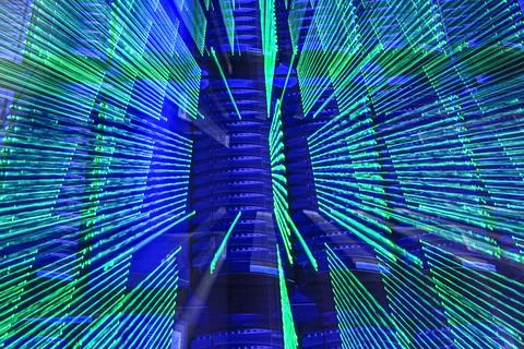 Computing Center in Houston, Texas Stockfoto's