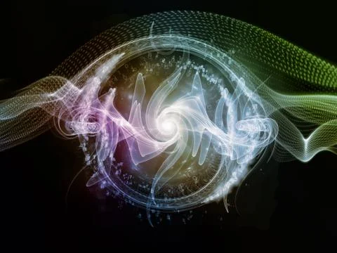 Computing Central Wave Stock Illustration