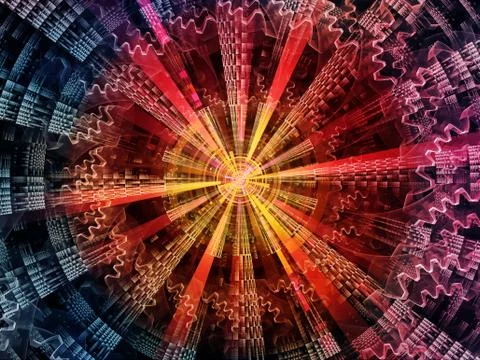 Computing Circular Destination Illustrazione stock