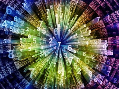 Computing Circular Destination Stock Illustration