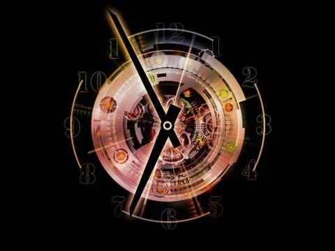 Computing Clockwork Ilustração Stock