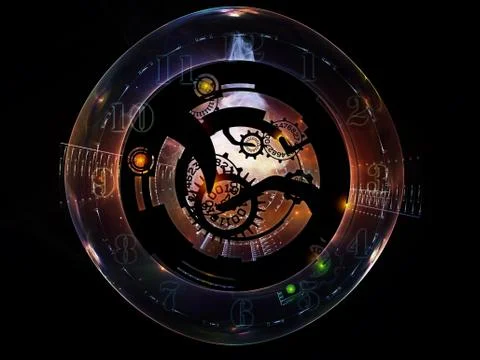 Computing Clockwork Ilustração Stock